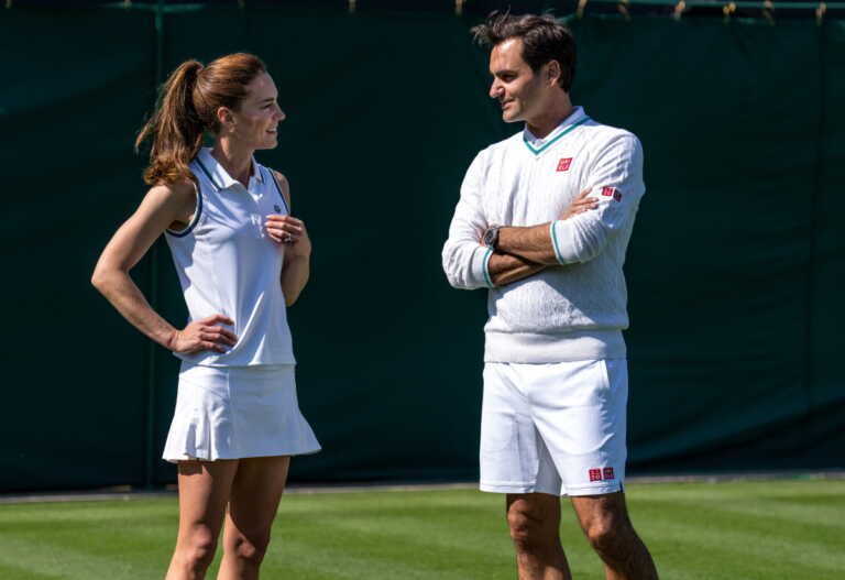 Ρότζερ Φέντερερ και Κέιτ Μίντλετον έπαιξαν μαζί τένις στο Wimbledon
