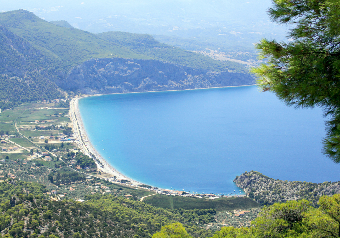 Psatha beach, Athens, Greece panorama
