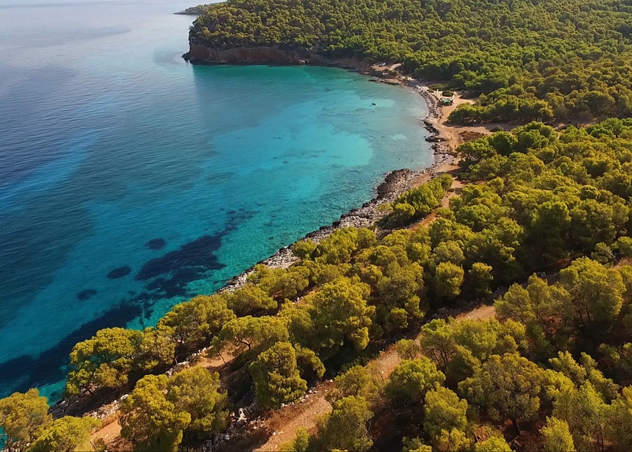 Agistri island is well known island in Saronic Gulf. It is very popular tourist attraction with many clear water beaches and nice picturesque villages