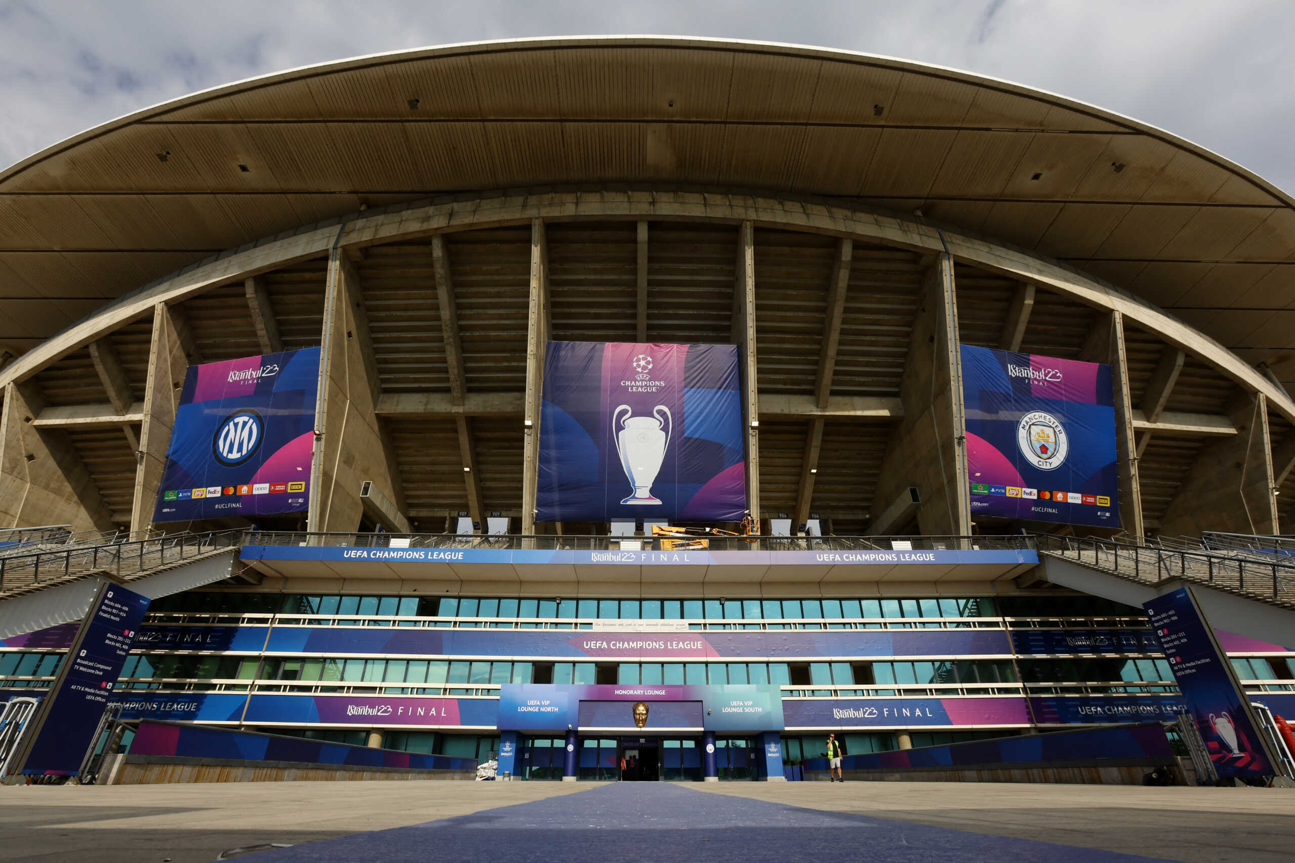 Soccer Football - Champions League Final Preview - Manchester City v Inter Milan - Ataturk Olympic Stadium, Istanbul, Turkey - June 9, 2023 General view outside the stadium ahead of the Champions League final REUTERS