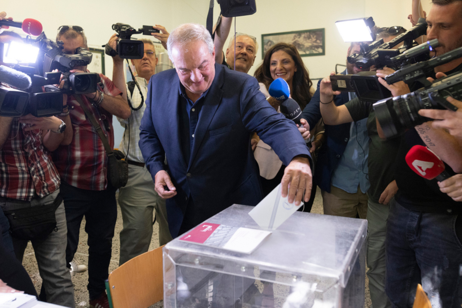 Εκλογές 2023 – Καραμανλής: Ψήφισε στον Άγιο Ελευθέριο Θεσσαλονίκης ο πρώην Πρωθυπουργός