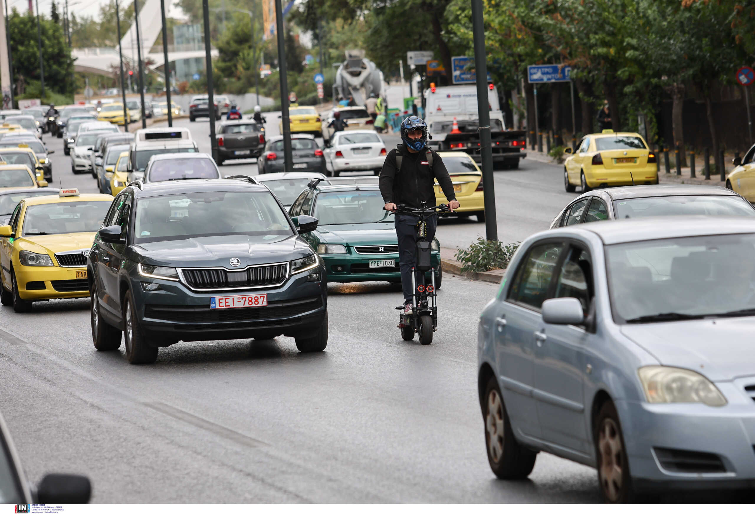 Κίνηση στους δρόμους: Μποτιλιάρισμα σε Λεωφόρο Κηφισού και Αττική Οδό