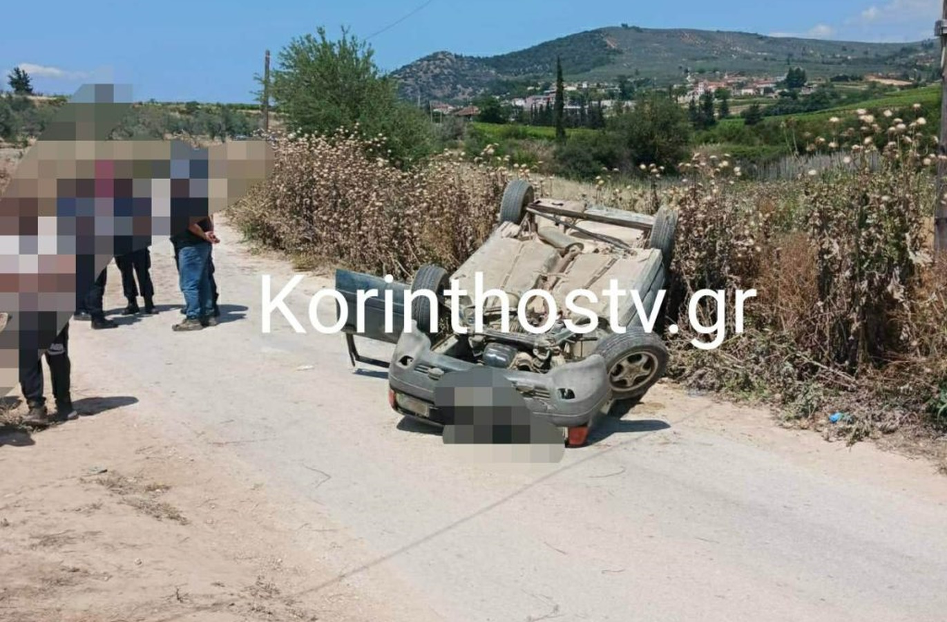 Κόρινθος: Ανατροπή αυτοκινήτου στο δρόμο Σπαθοβουνίου – Αρχαίων Κλεωνών – Νεκρός ο οδηγός