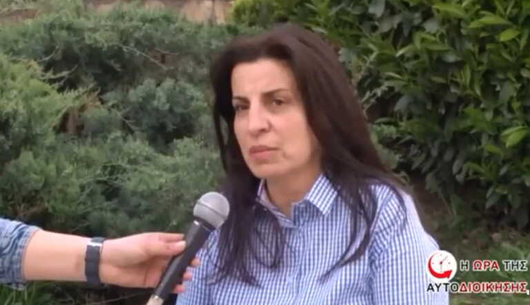 Η Νικολέτα Μπρουζούκη, δήμαρχος Τρικκαίων, μετά την υπουργοποίηση του Δημήτρη Παπαστεργίου