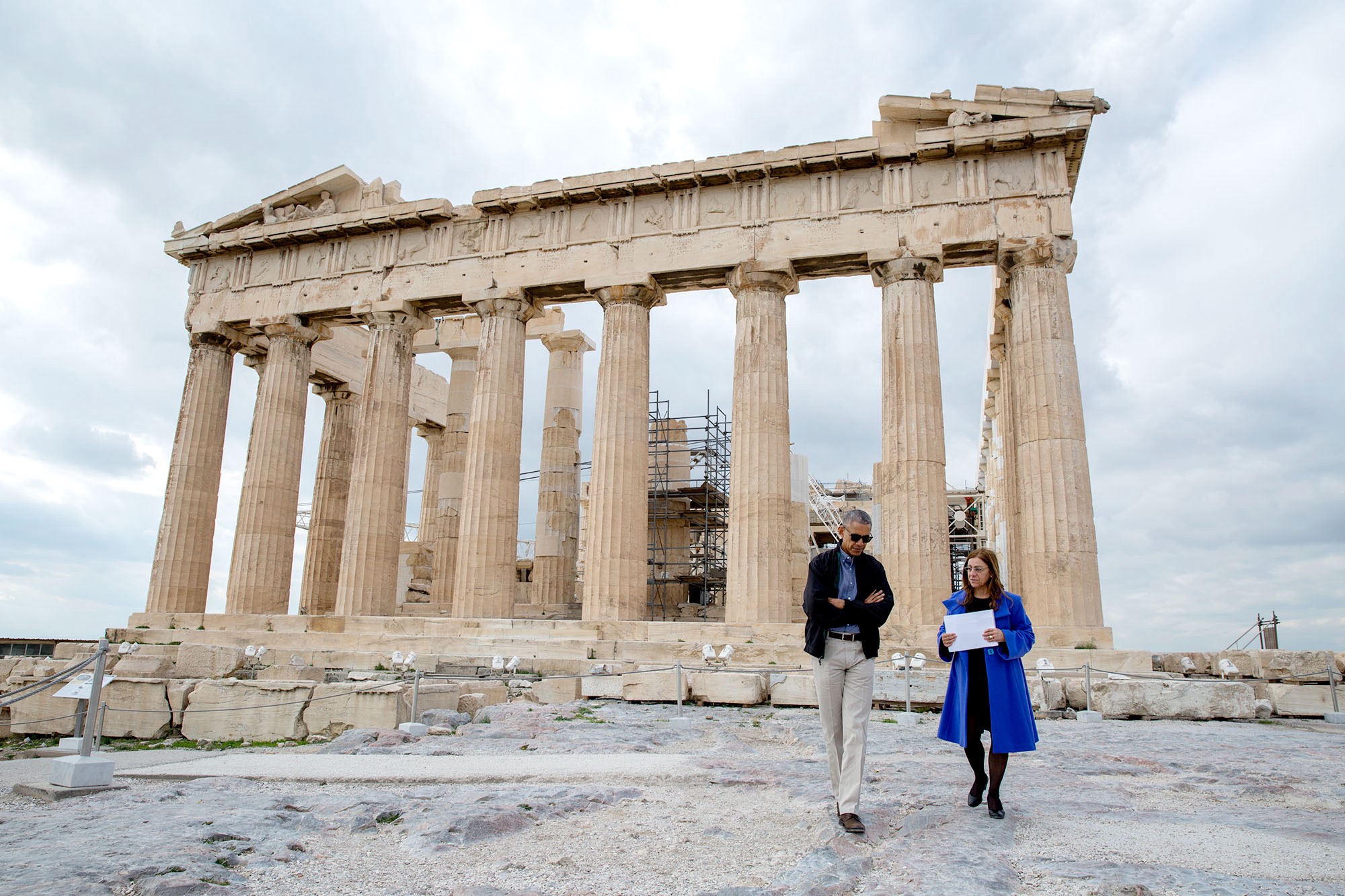 Οι Ομπάμα στην Ακρόπολη: Ιερός Βράχος και Μουσείο «άνοιξαν» για prive ξενάγηση