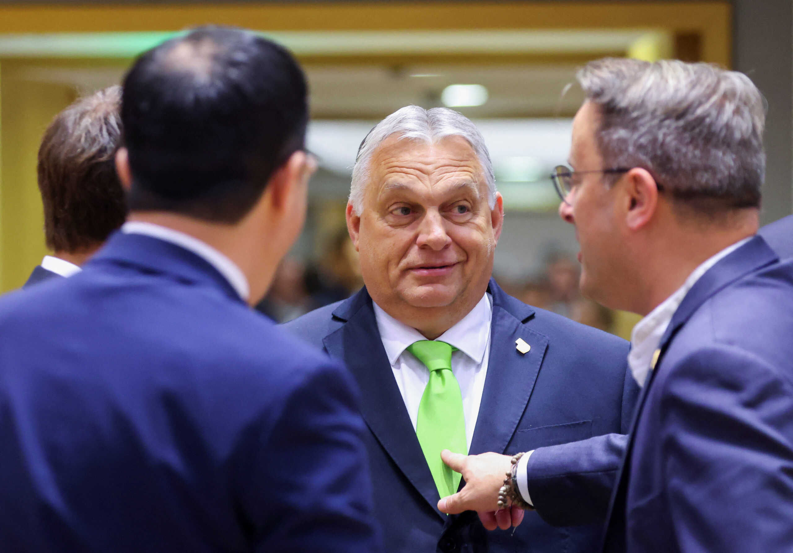 Hungarian Prime Minister Viktor Orban attends the European Union leaders summit in Brussels, Belgium June 30, 2023. REUTERS