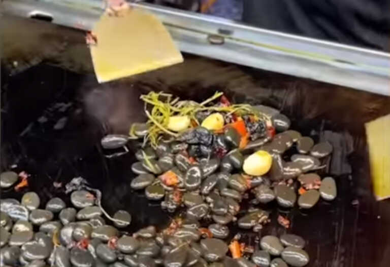 Τηγανιτές πέτρες, το νέο αγαπημένο... street food στην Κίνα