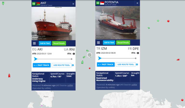 Φορτηγά πλοία συγκρούστηκαν στα ανοιχτά της Χίου - Δεν δέχεται βοήθεια το πλήρωμα των Τούρκων