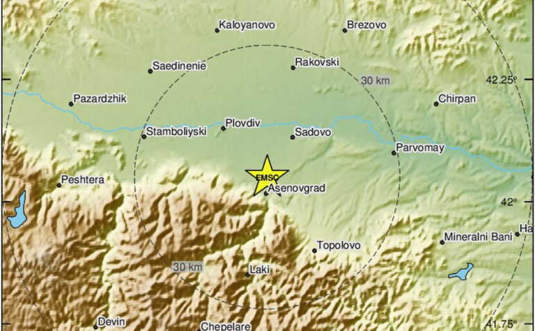 Ισχυρός σεισμός 4,6 Ρίχτερ στη Βουλγαρία – Έγινε αισθητός στη Βόρεια Ελλάδα