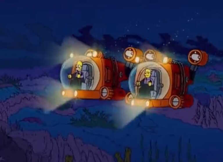 Οι Simpsons προέβλεψαν και το υποβρύχιο που ταξίδευε προς το ναυάγιο του Τιτανικού και αγνοείται