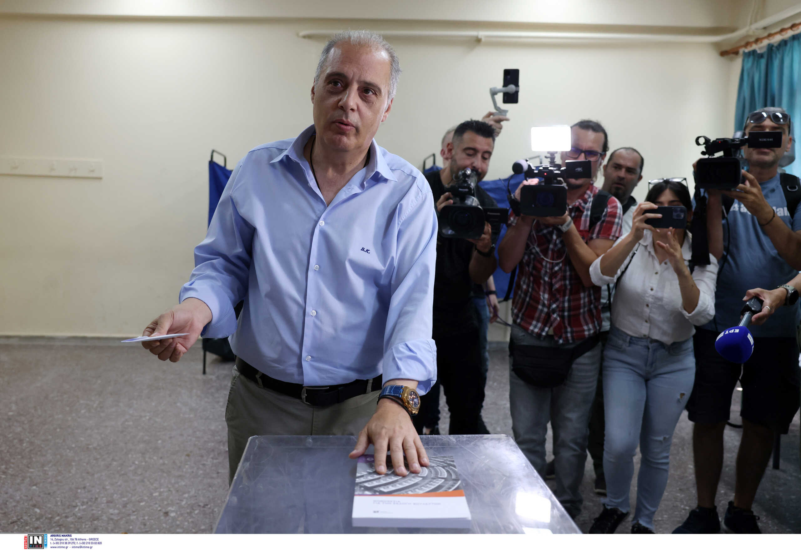 Εκλογές 2023 – Βελόπουλος: Στο Κορδελιό ψήφισε ο πρόεδρος της Ελληνικής Λύσης