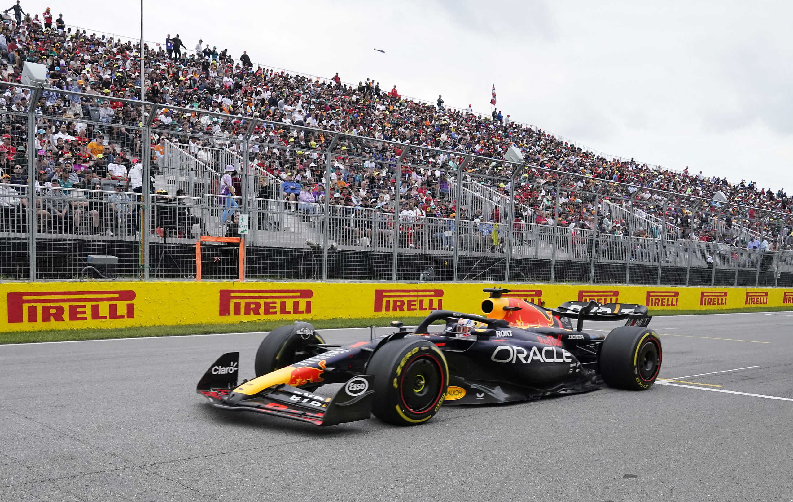 Formula One F1 - Canadian Grand Prix - Circuit Gilles Villeneuve, Montreal, Canada - June 18, 2023 Red Bull's Max Verstappen in action during the race Pool via REUTERS