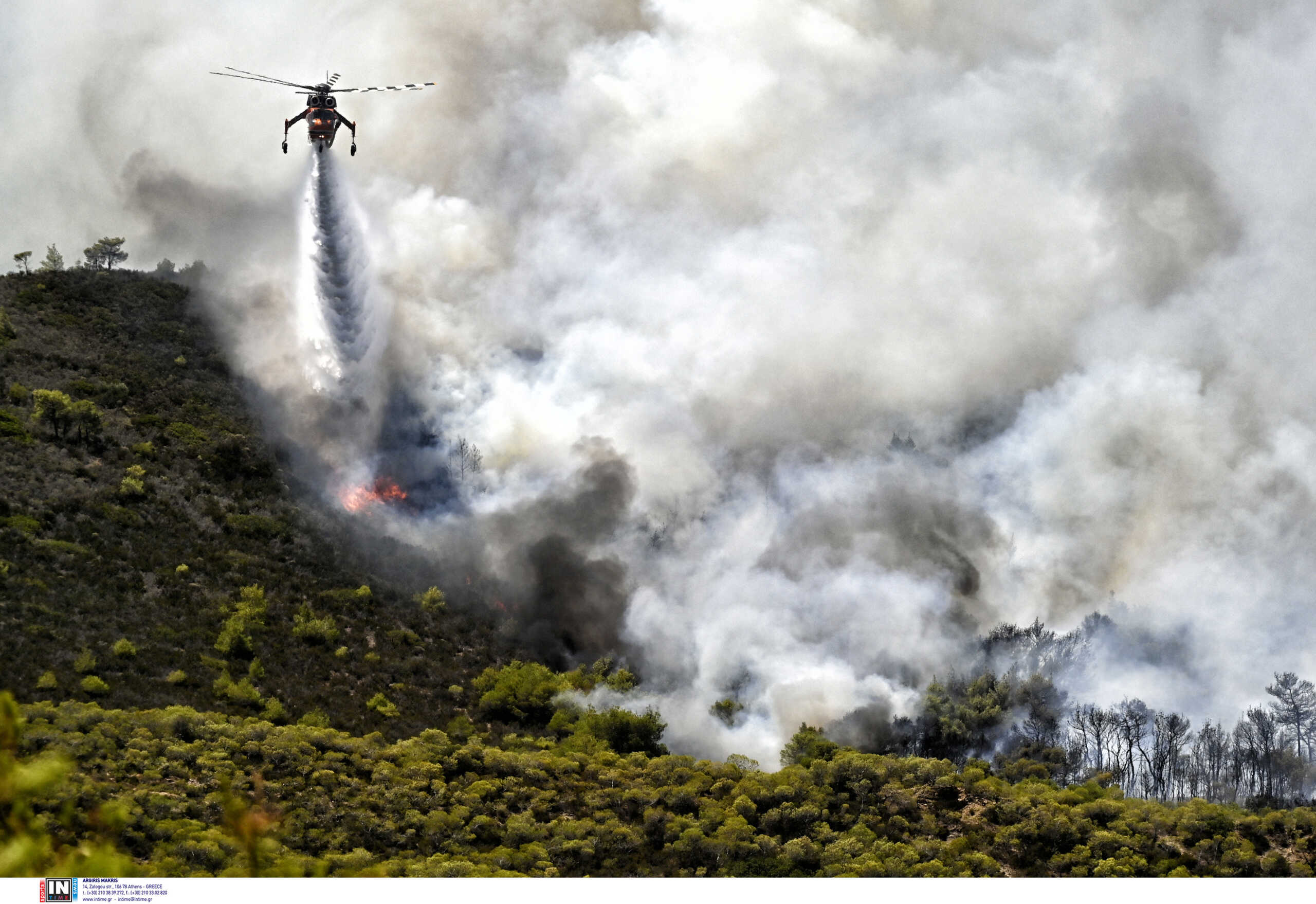 Φωτιά στην Αττική: «Kίνδυνος ερημοποίησης του λεκανοπεδίου» – Προειδοποίηση Λέκκα για τα πύρινα μέτωπα