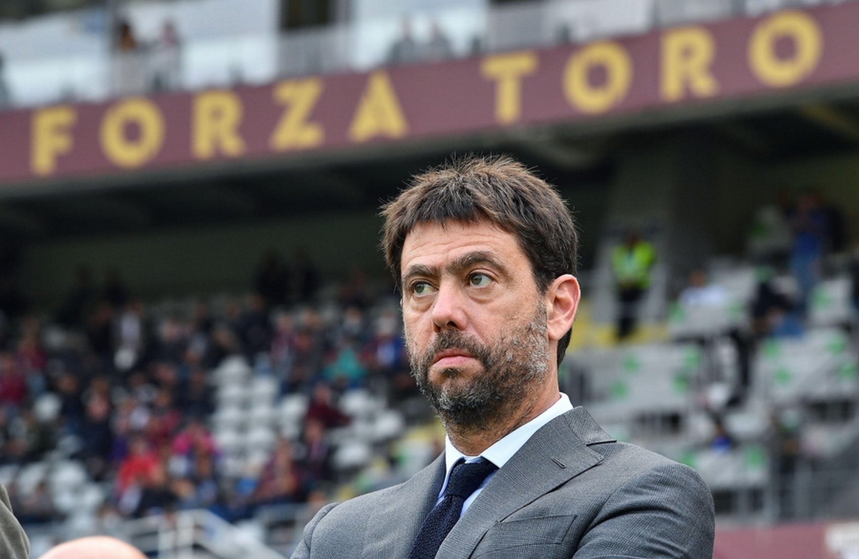 epa10245557 Juventus’ Andrea Agnelli reacts during the Italian Serie A soccer match Torino FC vs Juventus FC at the Olimpico Grande Torino stadium in Turin, Italy, 15 October 2022.  EPA