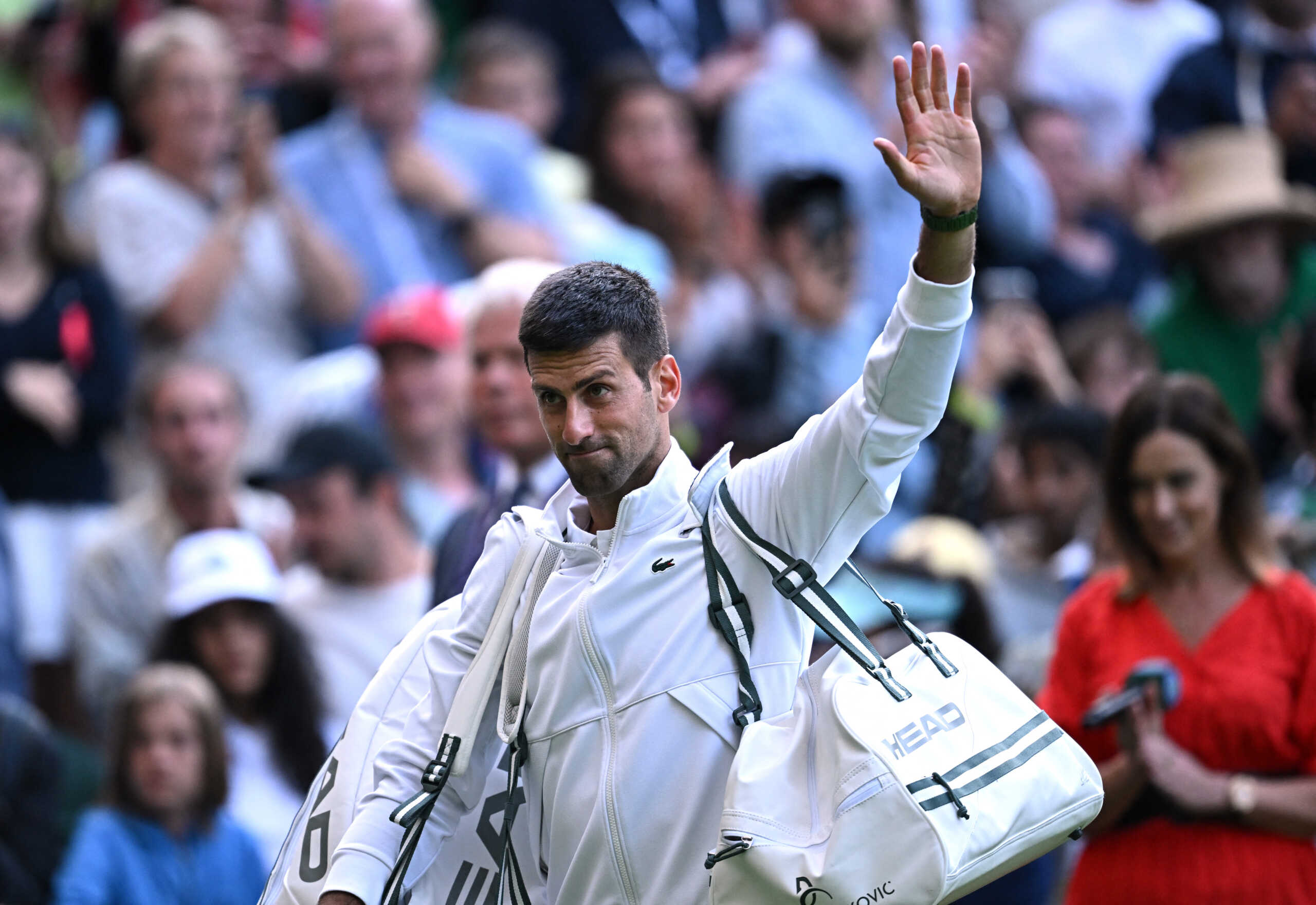 Tennis - Wimbledon - All England Lawn Tennis and Croquet Club, London, Britain - July 5, 2023 Serbia's Novak Djokovic walks off the court after winning his second round match against Australia's Jordan Thompson REUTERS