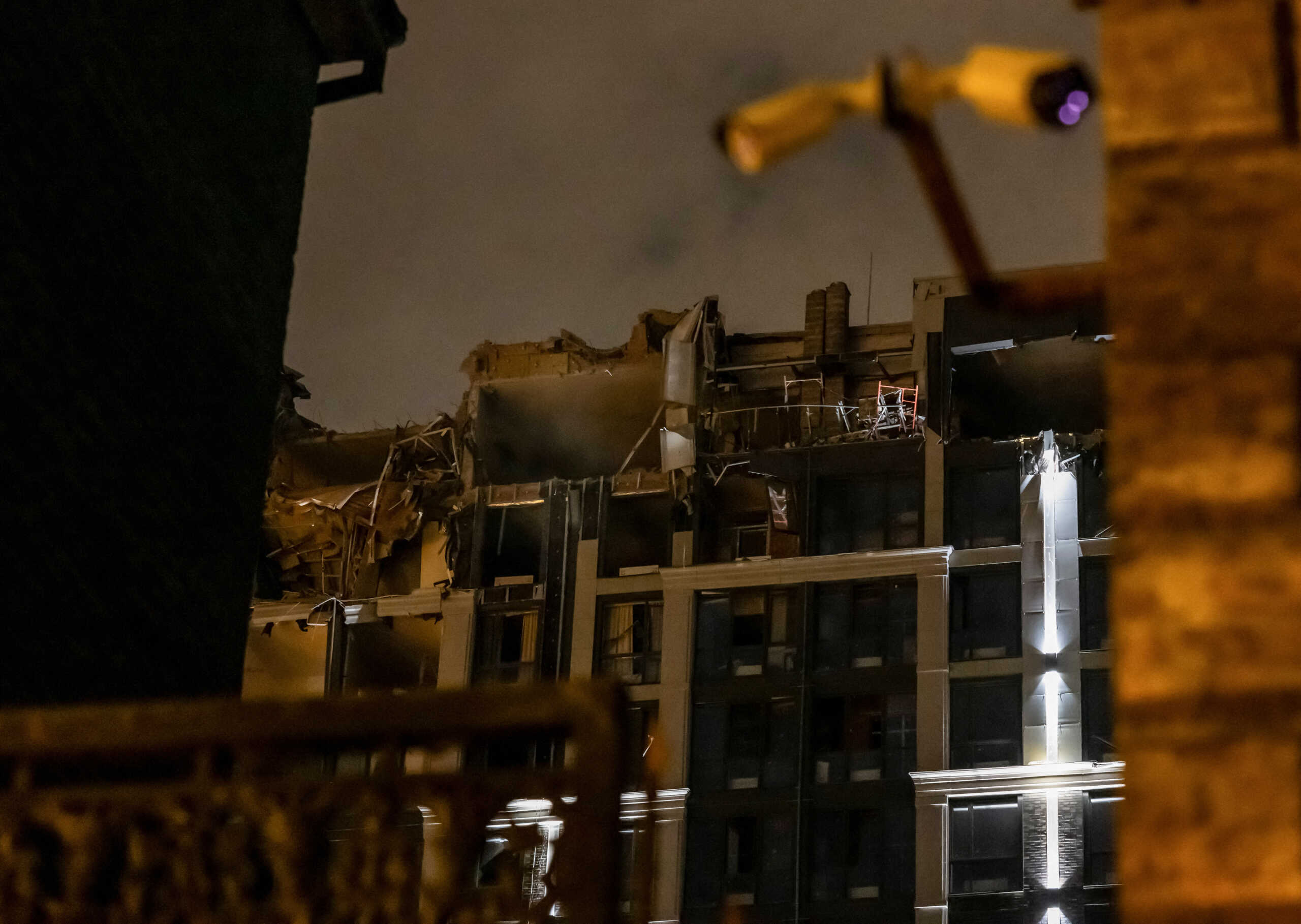 A view shows an apartment building damaged by a Russian missile strike, amid Russia's attack on Ukraine, in Dnipro, Ukraine July 28, 2023. REUTERS