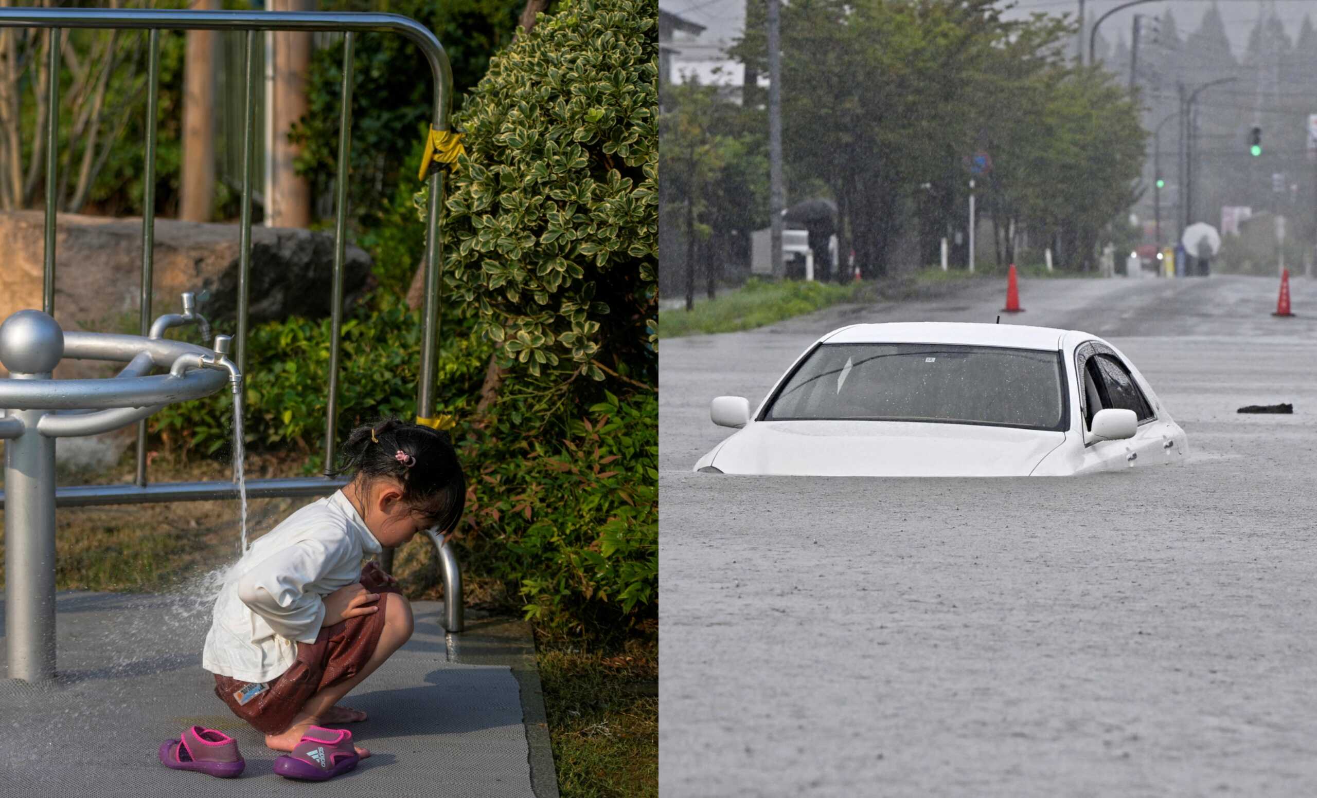 Ιαπωνία: Ο καιρός τρελάθηκε – Άλλες περιοχές πλήττονται από καύσωνα και άλλες από καταρρακτώδεις βροχές