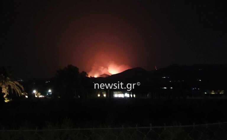 Μεγάλες αναζωπυρώσεις στην Κέρκυρα - Η φωτιά καίει στις περιοχές Βιγγλατούρι, Περίθεια και Λαυκί