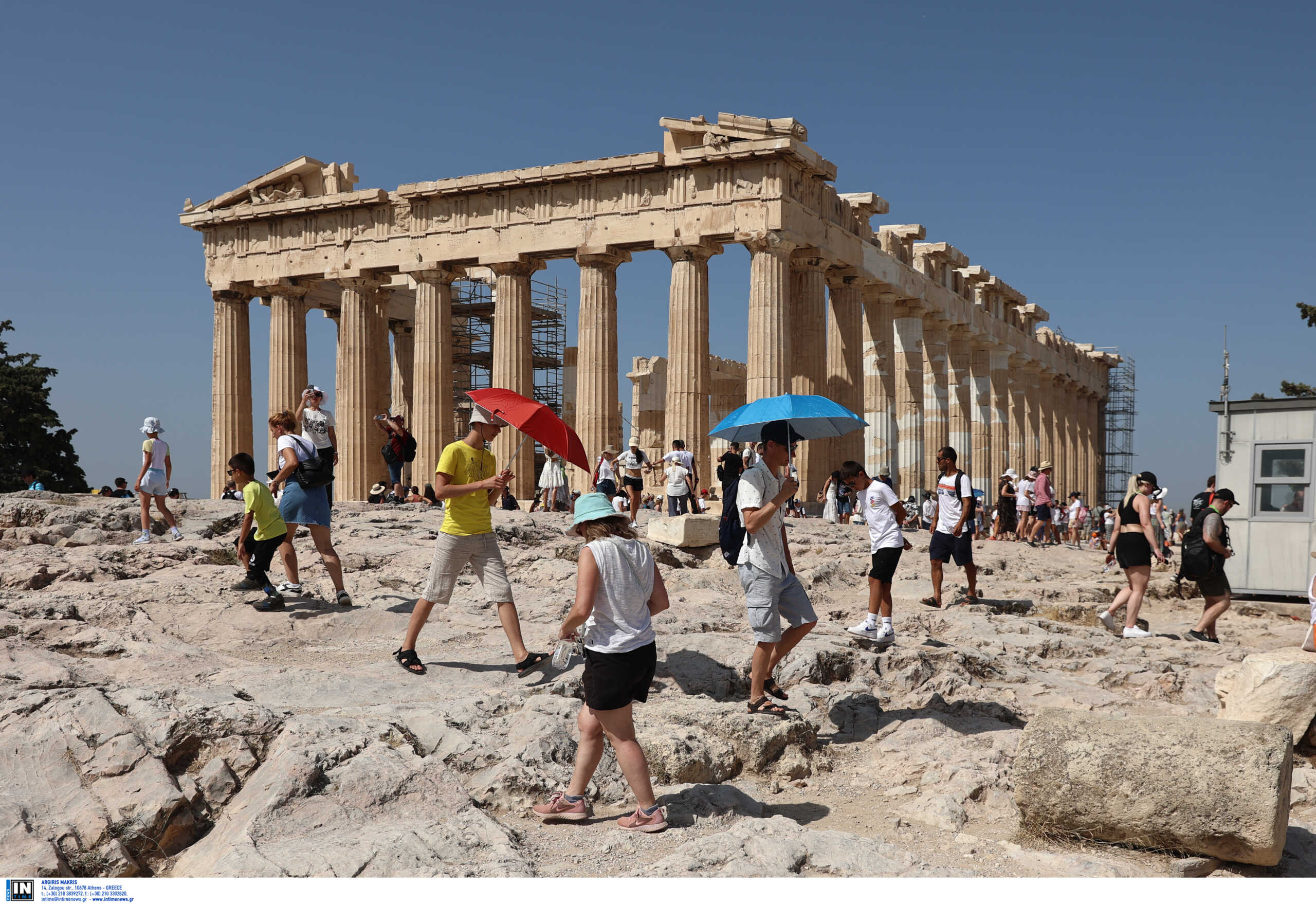 Καιρός – Καύσωνας: Αλλαγή ωραρίου λειτουργίας της Ακρόπολης και αύριο Κυριακή 23 Ιουλίου