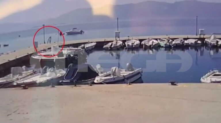 Η στιγμή που ο 56χρονος βουτάει στο λιμάνι στις Ράχες Φθιώτιδας για να σώσει τη γυναίκα που πνιγόταν - Βίντεο ντοκουμέντο του LIVE NEWS
