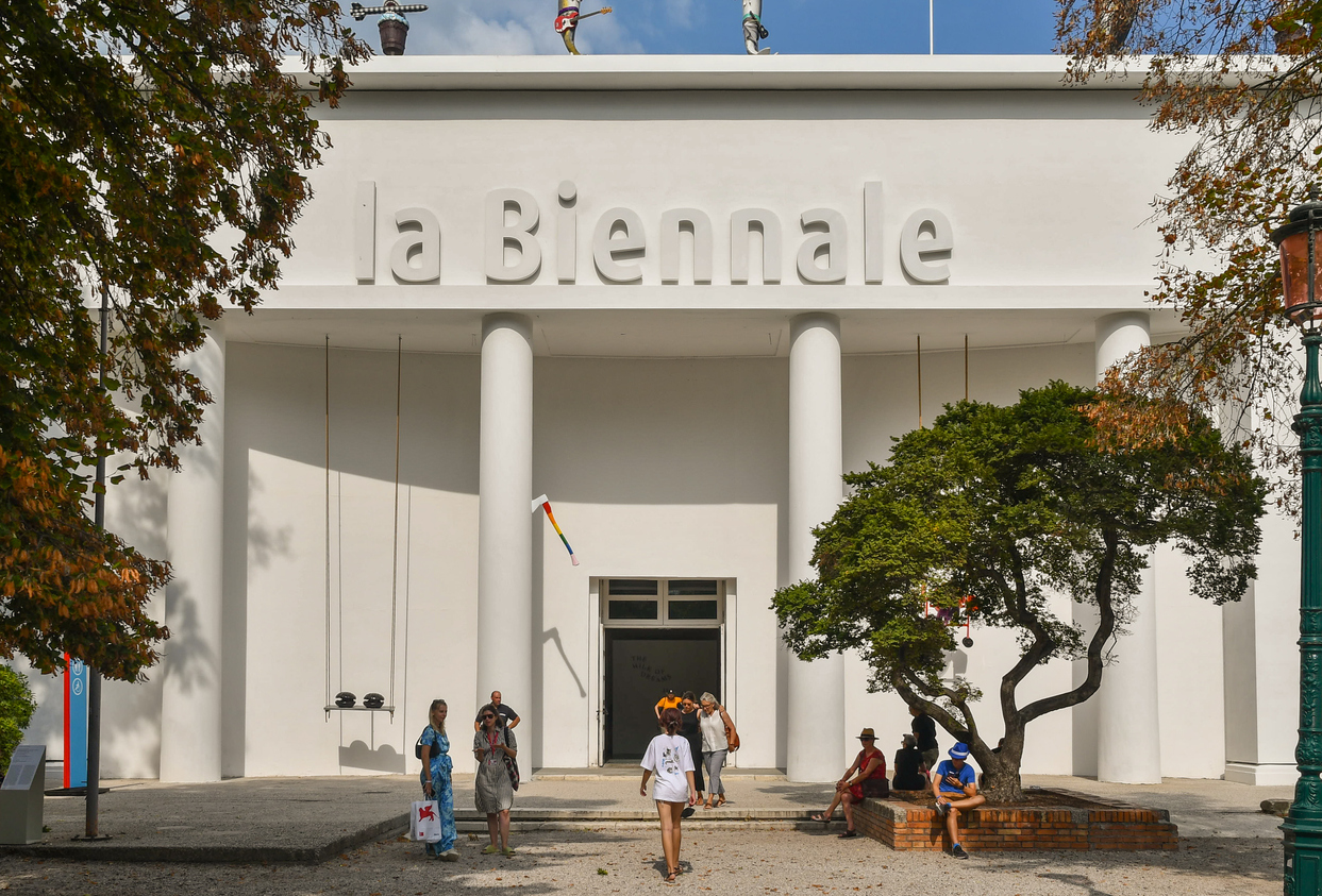 Venice, Veneto, Italy - 08 28 2022: The 59th International Art Exhibition was held from 23 April to 27 November 2022.