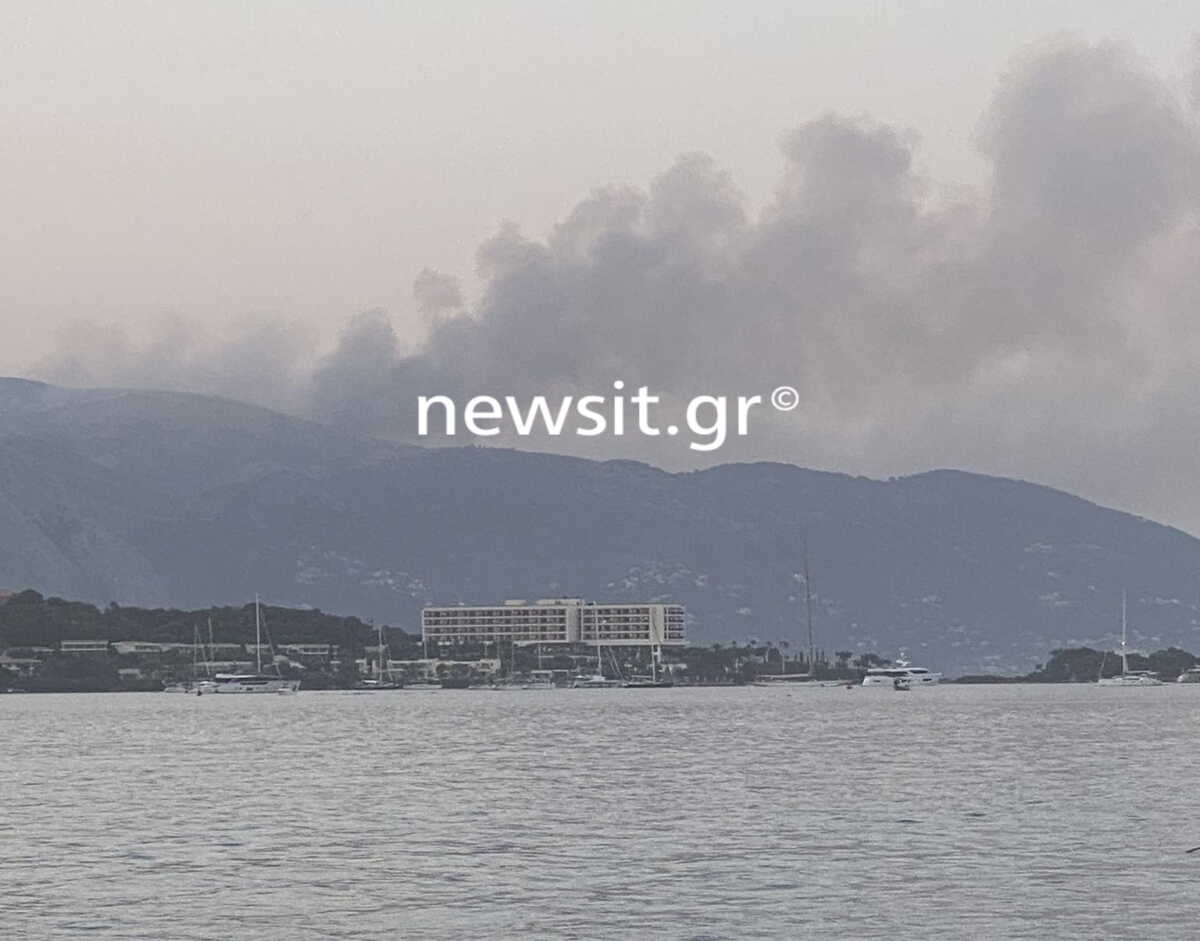 Φωτιά στην Κέρκυρα στην περιοχή Περίθεια – Ισχυρές δυνάμεις στο σημείο