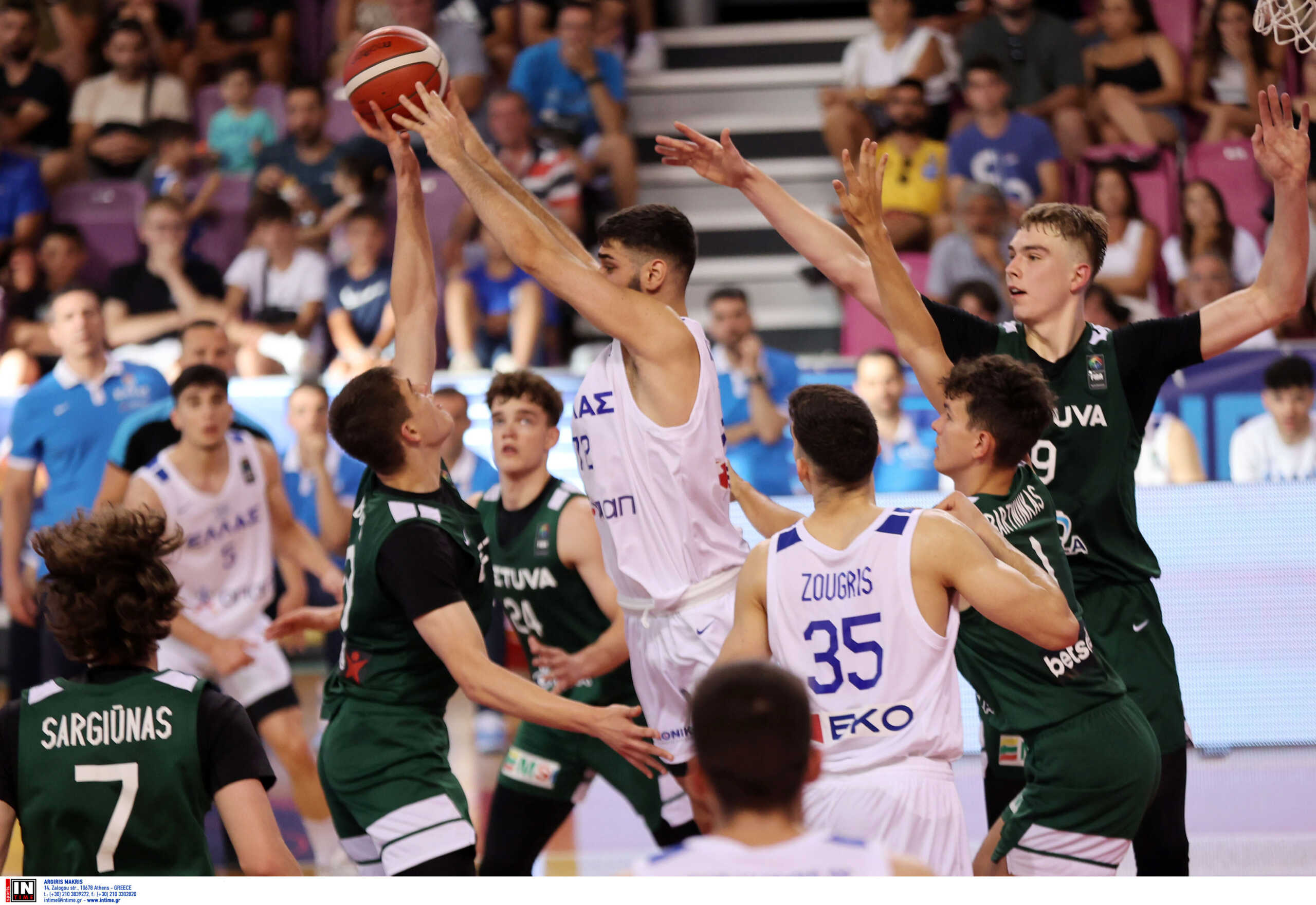Ελλάδα – Λιθουανία 62-80: «Βαριά» ήττα για την Εθνική στο Eurobasket U20