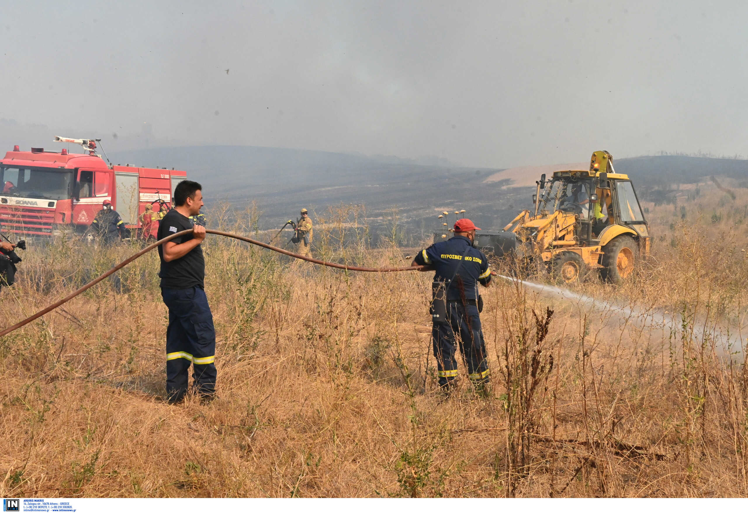 Φωτιά στη Χαλκιδική στην περιοχή της Ιερισσού – Δεν απειλούνται σπίτια