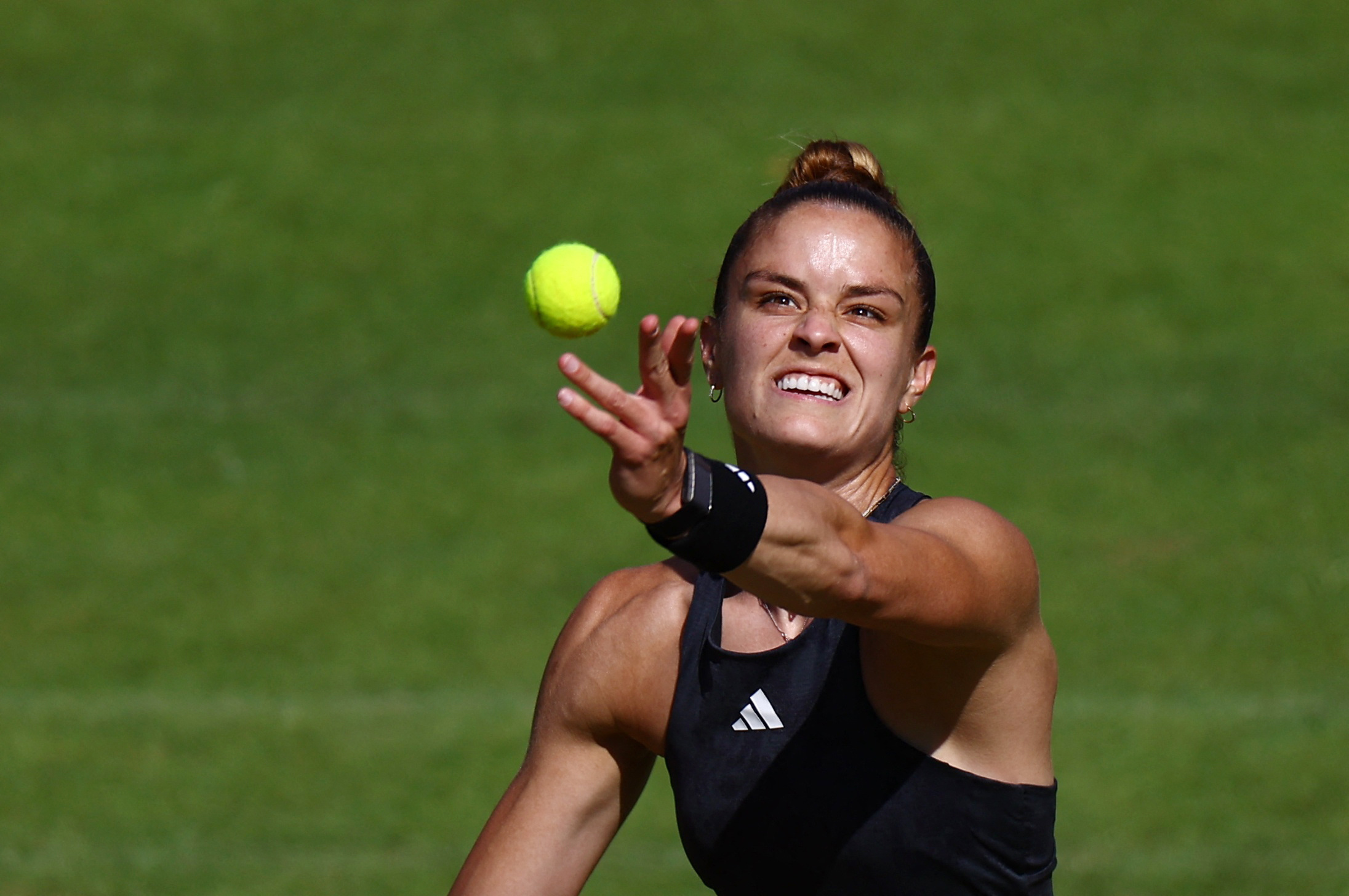 Tennis - WTA 500 - bett1open - Rot-Weiss Tennis Club, Berlin, Germany - June 24, 2023 Greece's Maria Sakkari in action during her semi final match against Croatia's Donna Vekic REUTERS