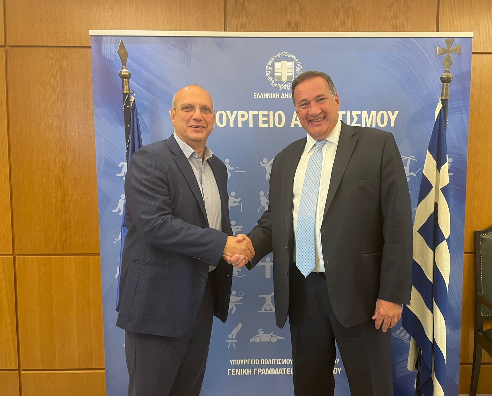 Σπύρος Καπράλος και Γιάννης Οικονόμου συζήτησαν για τον ελληνικό αθλητισμό ενόψει των Ολυμπιακών Αγώνων του 2024