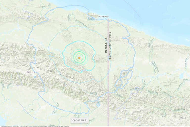 Σεισμός 6,2 Ρίχτερ στην Παπούα της Ινδονησίας