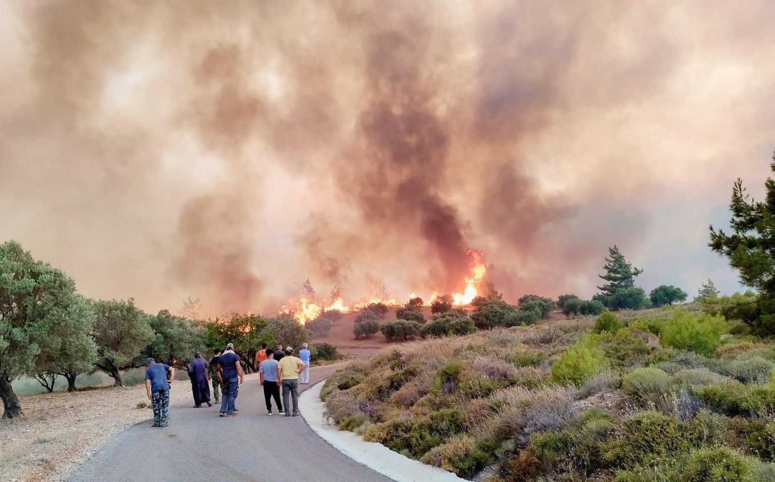 Φωτιά στη Ρόδο: Συνεχίζεται η μάχη με τις φλόγες – Μεγάλες αναζωπυρώσεις και νέο μέτωπο