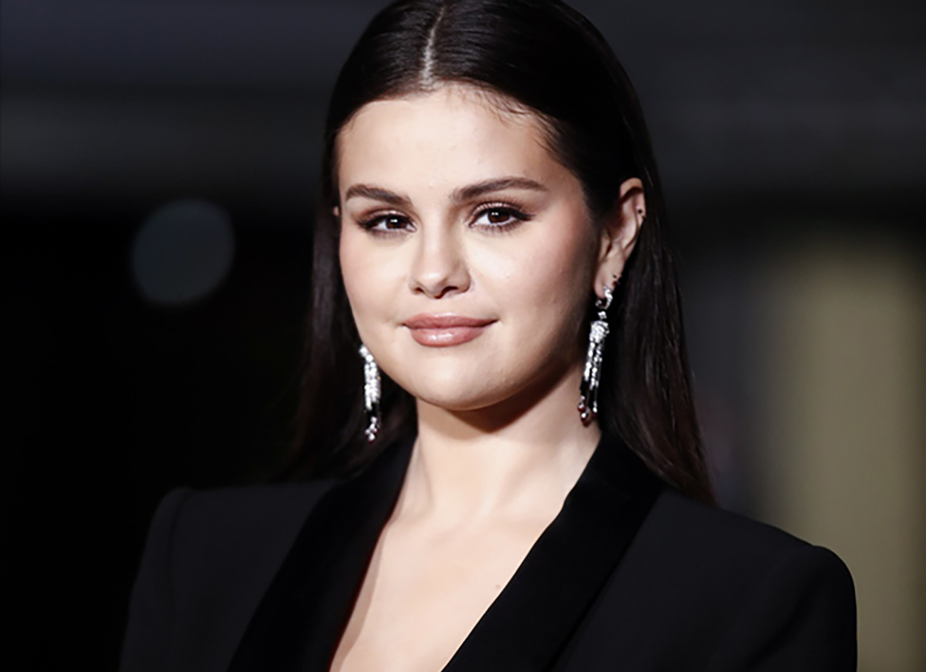epa10246267 Selena Gomez poses on the red carpet prior to the Second Annual Academy Museum Gala at the Academy Museum in Los Angeles, California, USA, 15 October 2022.  EPA