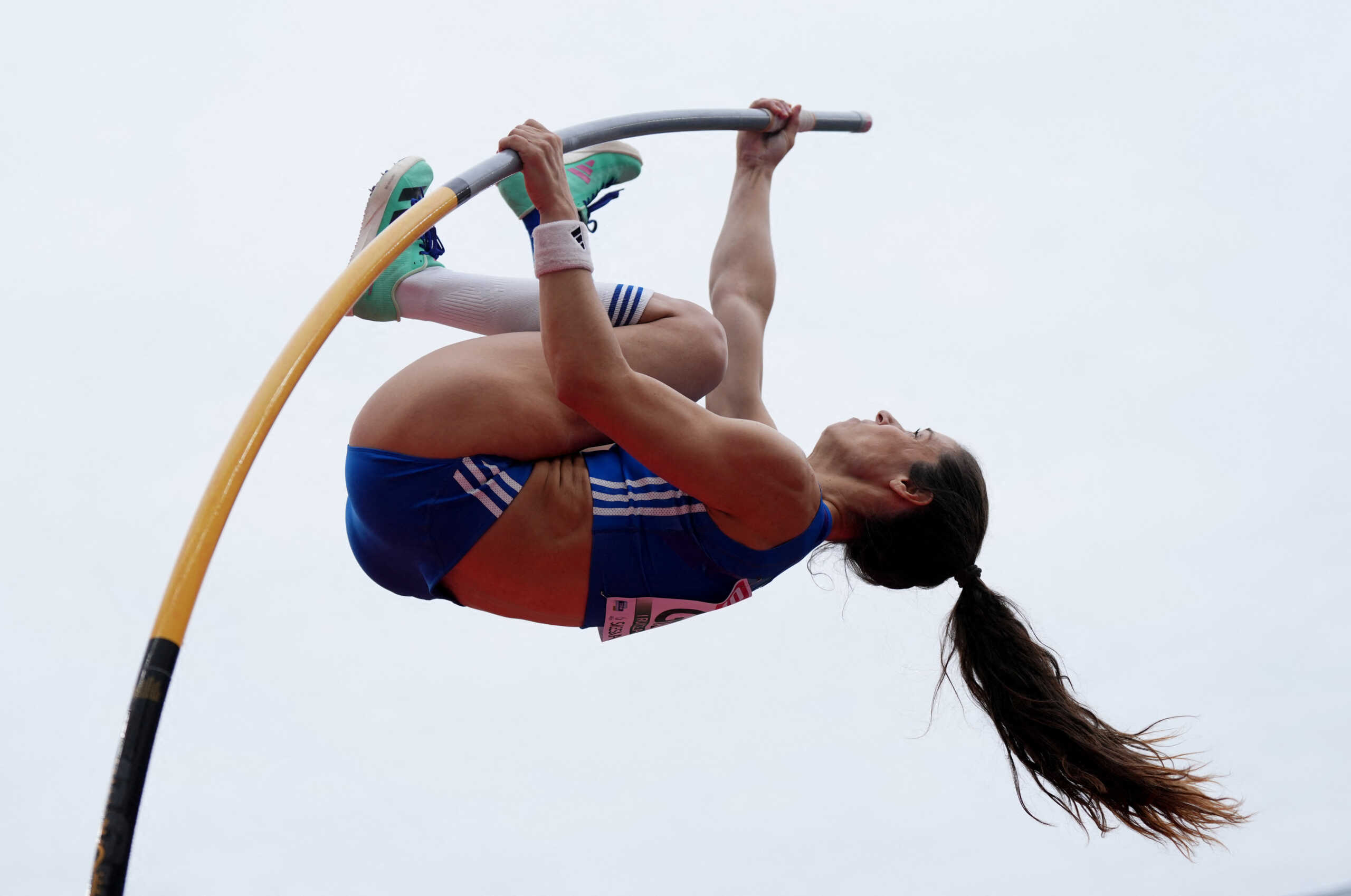 European Games - Athletics - Silesian Stadium, Chorzow, Poland - June 24, 2023 Greece's Aikaterini Stefanidi in action during the Women's Pole Vault, Division 1 REUTERS