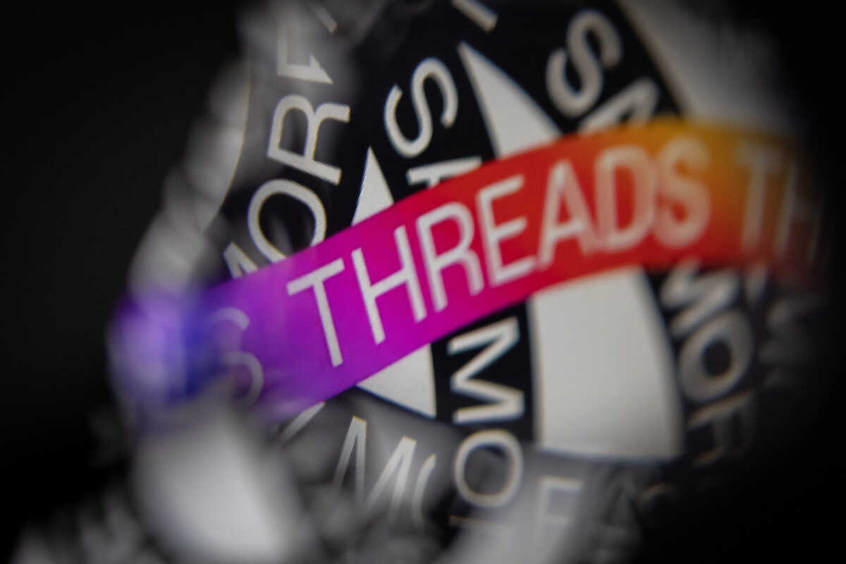 A graphic with the name of Meta's Threads app is seen in this illustration  taken July 4, 2023. REUTERS