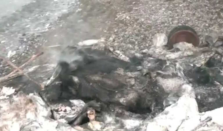 Η φωτιά έλιωσε το τροχόσπιτο όπου βρέθηκε απανθρακωμένη η ηλικιωμένη στον Αλμυρό Βόλου! Συγκλονιστικές εικόνες