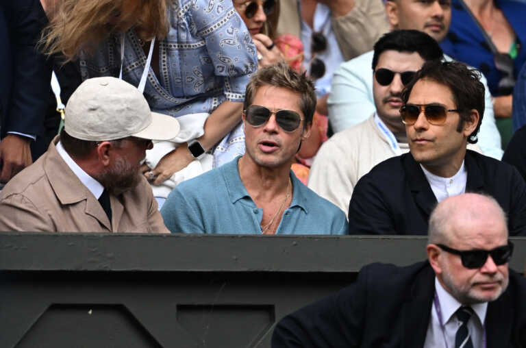 Brad Pitt, «James Bond» κι άλλοι διάσημοι στις εξέδρες για τον συγκλονιστικό τελικό του Wimbledon