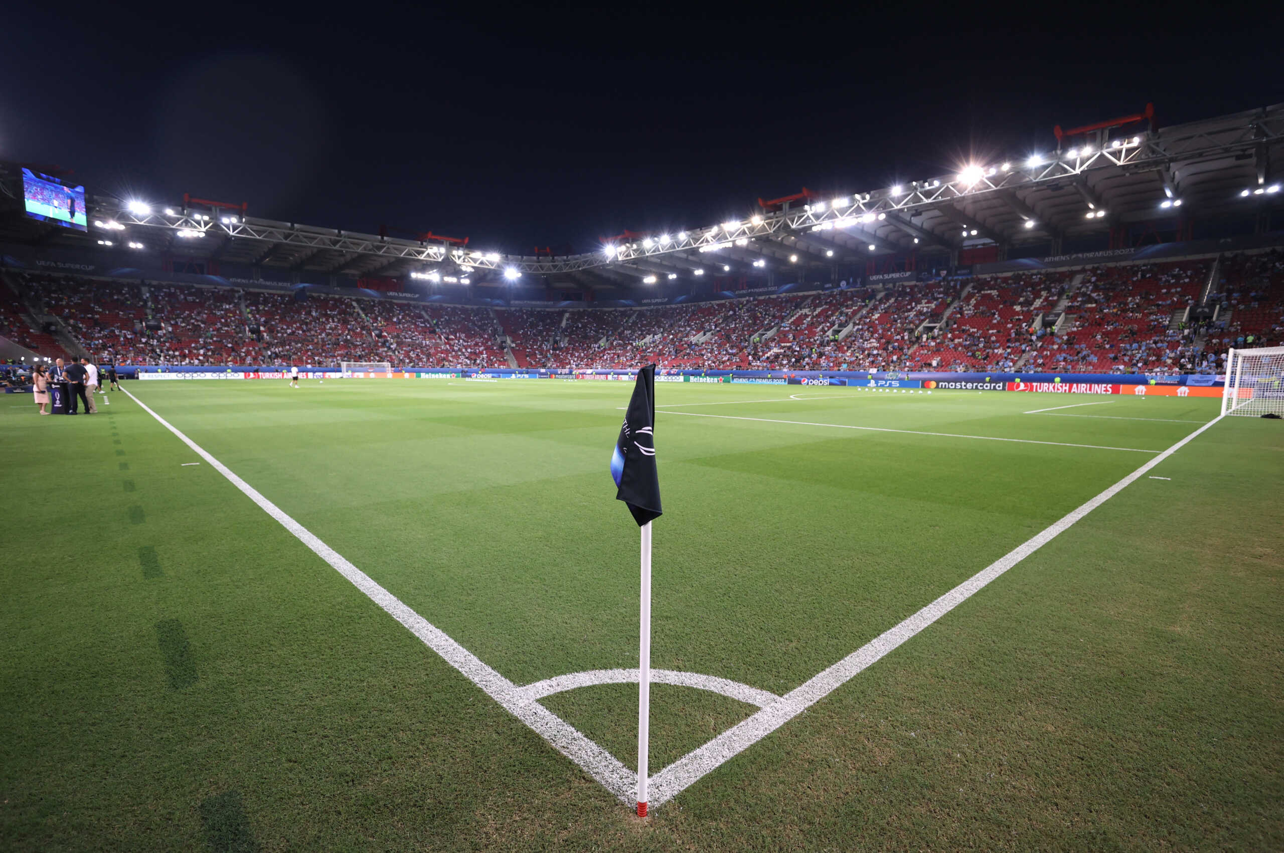 Soccer Football - UEFA Super Cup - Manchester City v Sevilla - Georgios Karaiskakis Stadium, Athens, Greece - August 16, 2023 General view inside the stadium before the match REUTERS