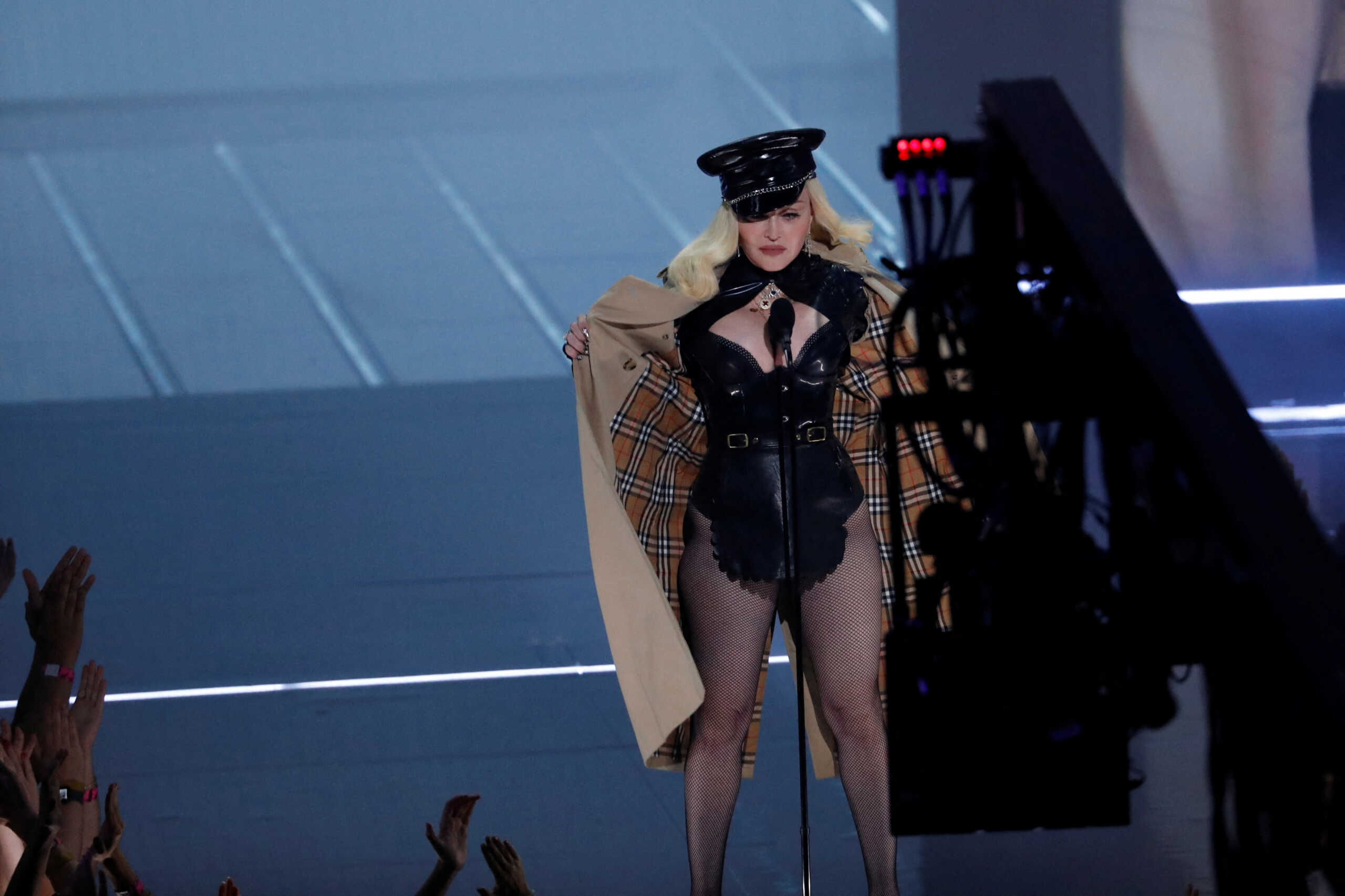 FILE PHOTO: 2021 MTV Video Music Awards - Show - Barclays Center, Brooklyn, New York, U.S., September 12, 2021 - Madonna performs. REUTERS