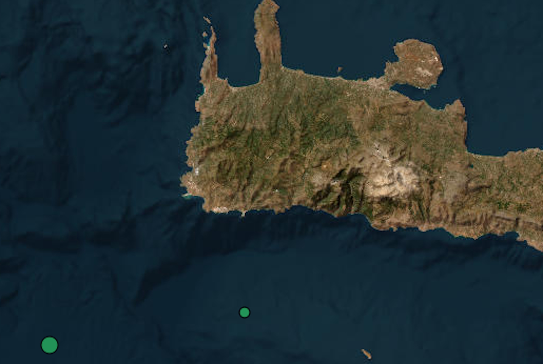 Σεισμός 3,1 Ρίχτερ στην Κρήτη – Στη θαλάσσια περιοχή νότια των Χανίων το επίκεντρο
