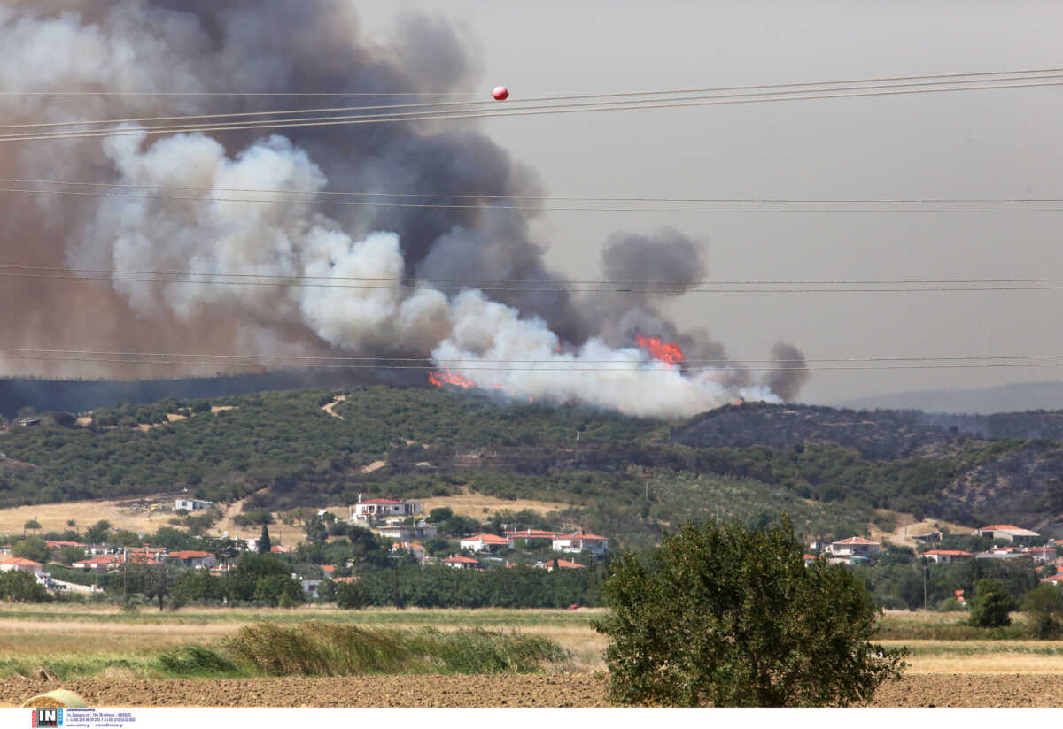 Φωτιά στον Έβρο: Μήνυμα 112 για εκκένωση της Λευκίμμης προς Τυχερό – Εκκενώθηκε ξανά η Κασσιτέρα Ροδόπης