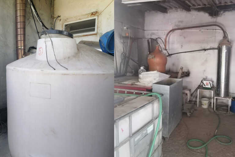 Το ΣΔΟΕ εντόπισε παράνομο αποστακτήριο σε σπίτι στο Ηράκλειο Κρήτης