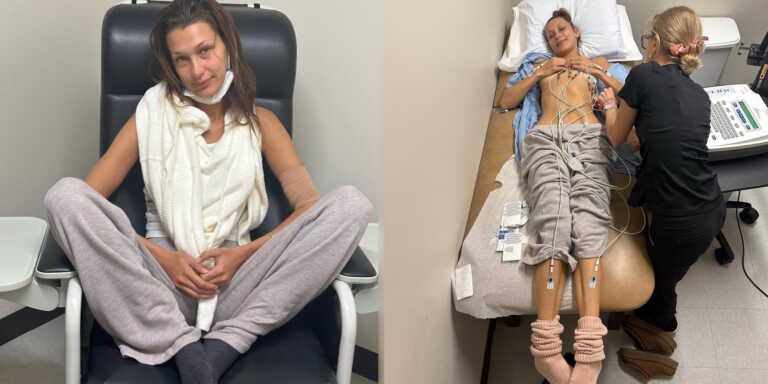 Η μάχη της Μπέλα Χαντίντ με τη νόσο του Lyme - Καταβεβλημένη με σωληνάκια σε φωτογραφίες στο Instagram