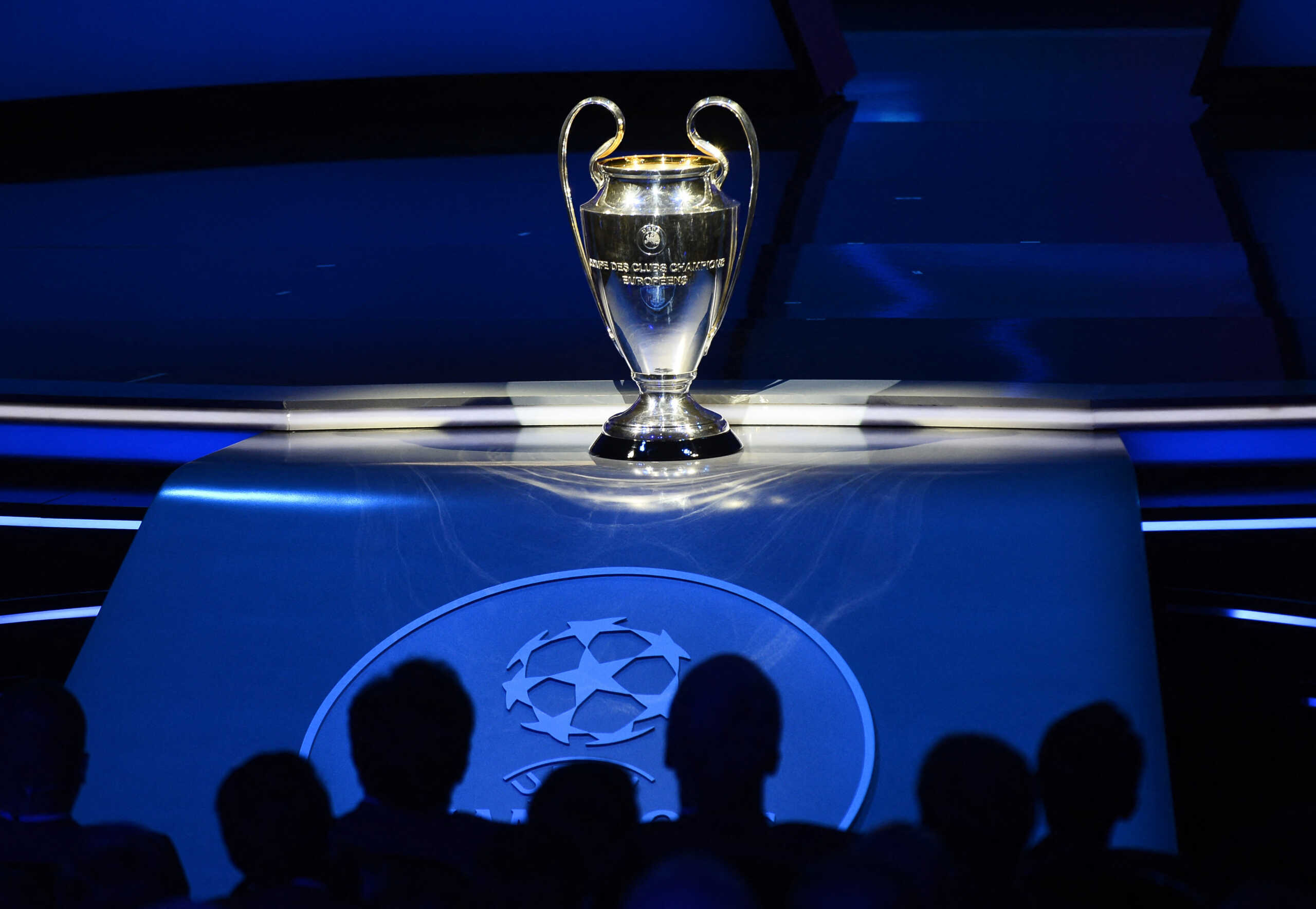 Soccer Football - Champions League - Group Stage Draw - Grimaldi Forum, Monaco - August 31, 2023 General view of the Champions League trophy before the draw REUTERS