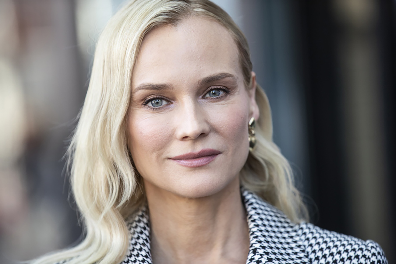 epa10210537 German-American actress Diane Kruger attends the Walk of Fame star ceremony honoring US actor Norman Reedus in the category of television in Hollywood, California, USA, 27 September 2022.  EPA