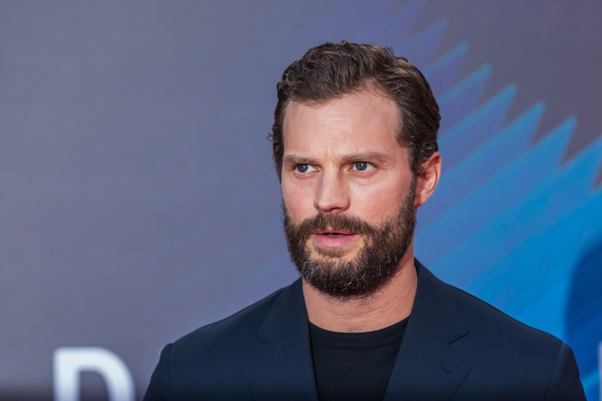 epa09520426 Irish actor and cast member Jamie Dornan attends the European premiere of 'Belfast' during the BFI London Film Festival at the Royal Festival Hall in London, Britain, 12 October 2021. The British Film Institute festival runs from 06 to 17 October.  EPA