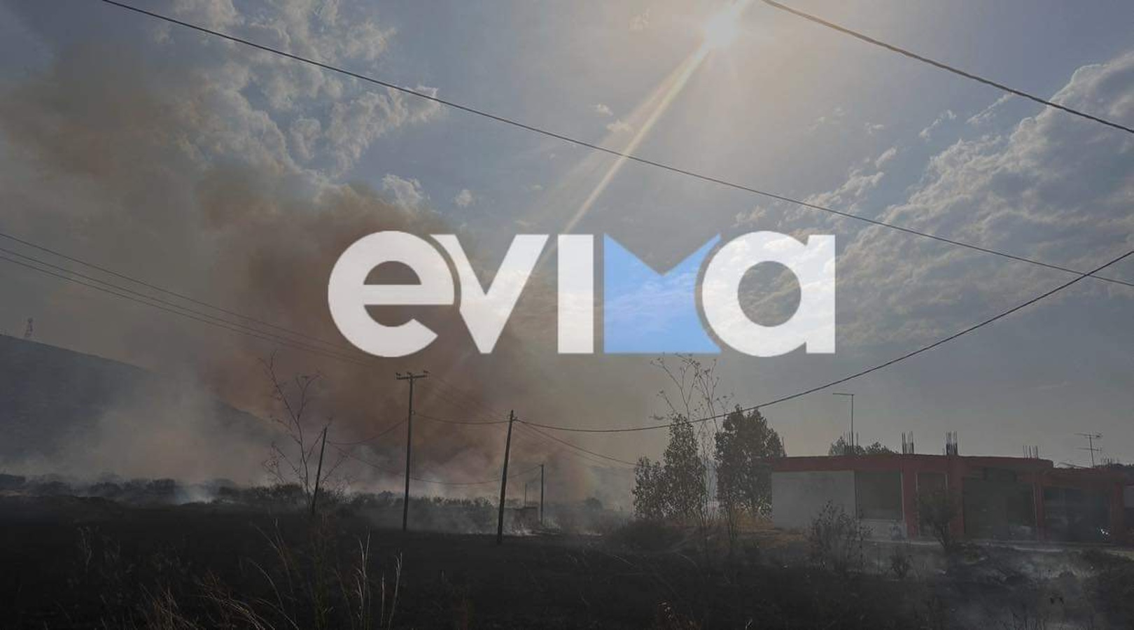 Φωτιά στην Εύβοια: Καίγεται δάσος στο Δοκό Χαλκίδας