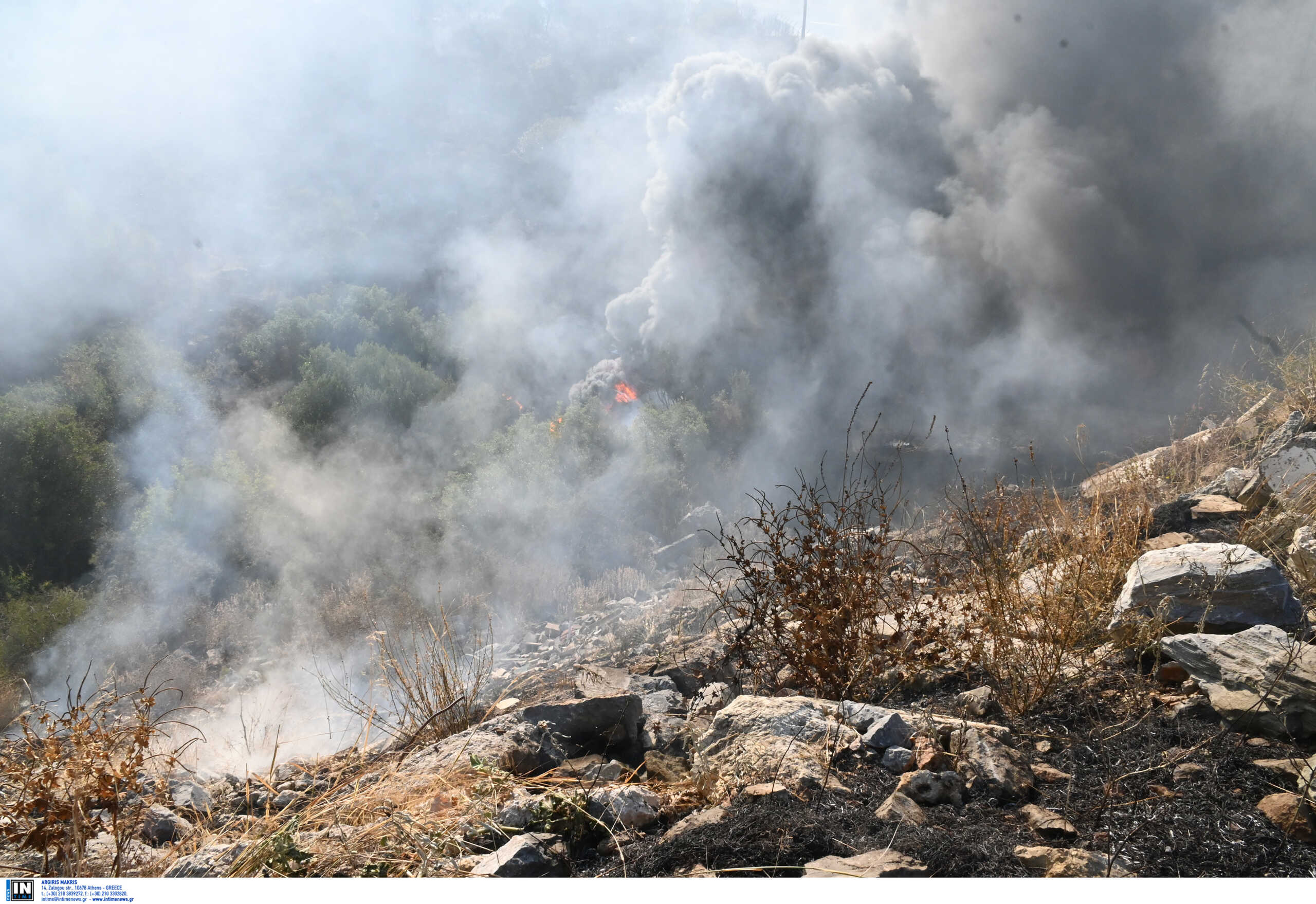 Φωτιά στην Τανάγρα: Υπό έλεγχο το πύρινο μέτωπο στη θέση Μαυροβούνι