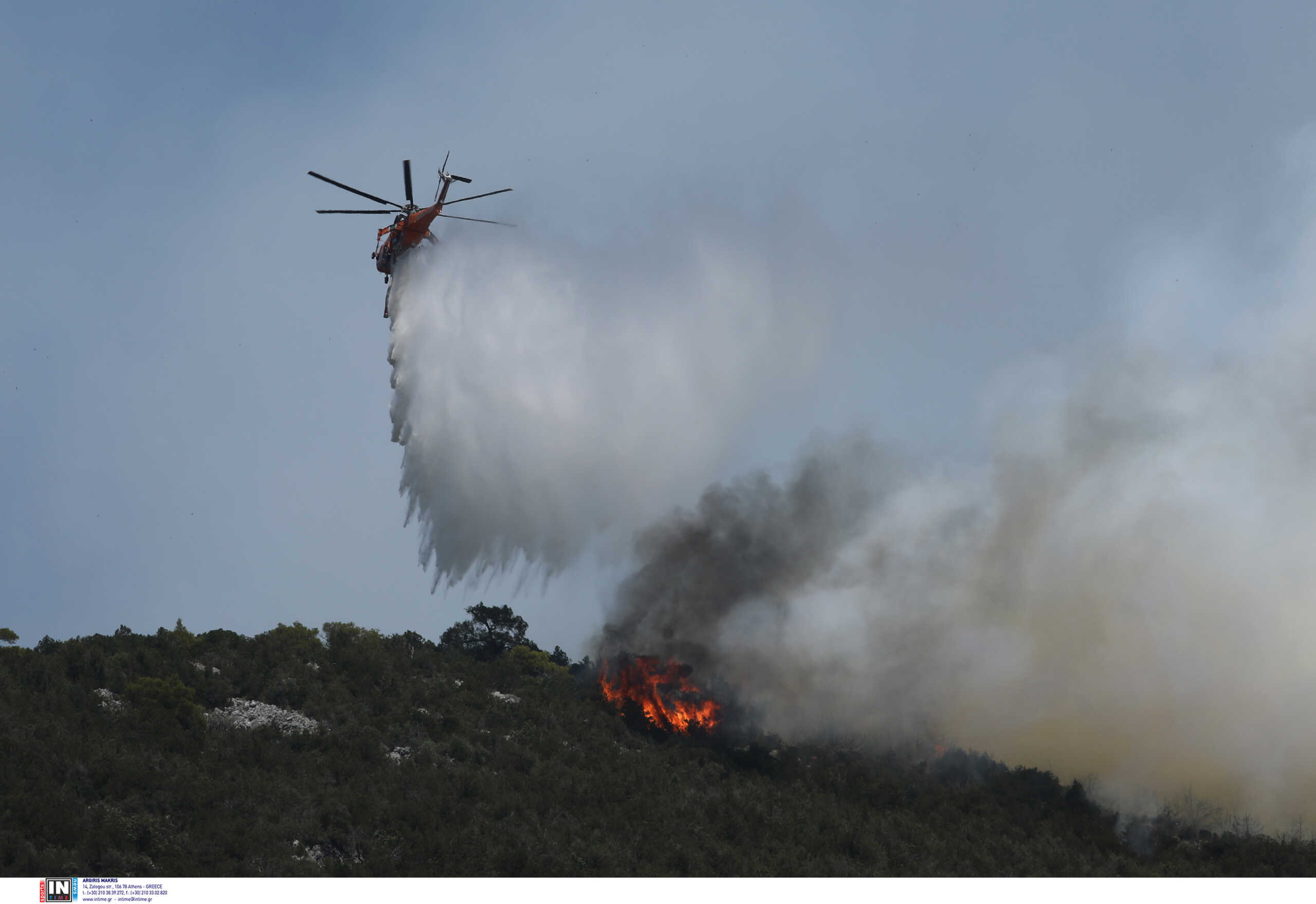 Φωτιά έξω από την Ορεστιάδα – Οι ισχυροί άνεμοι στέλνουν τους καπνούς μέσα στην πόλη