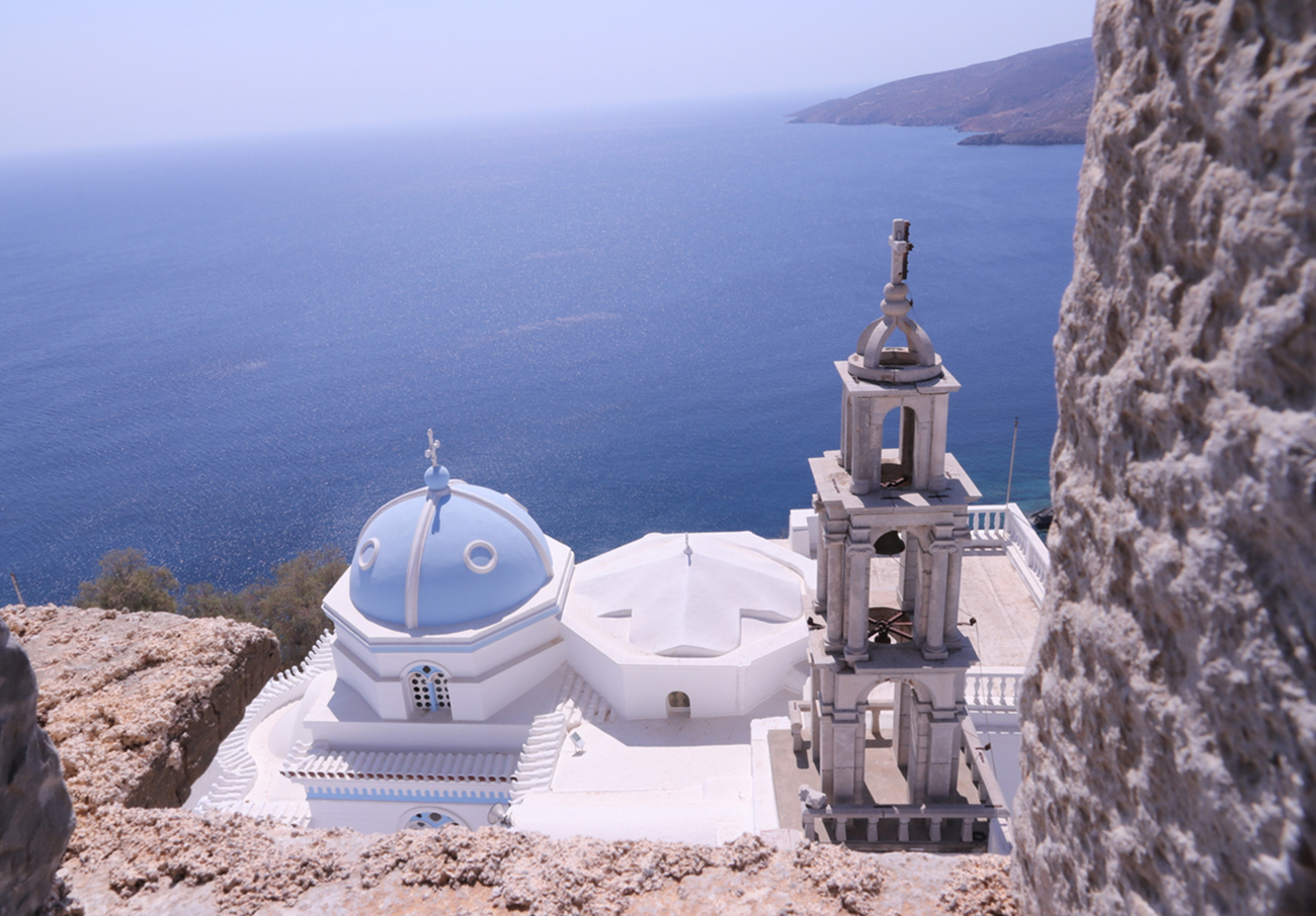 Church, Dodecanese Islands, Greece, Sea